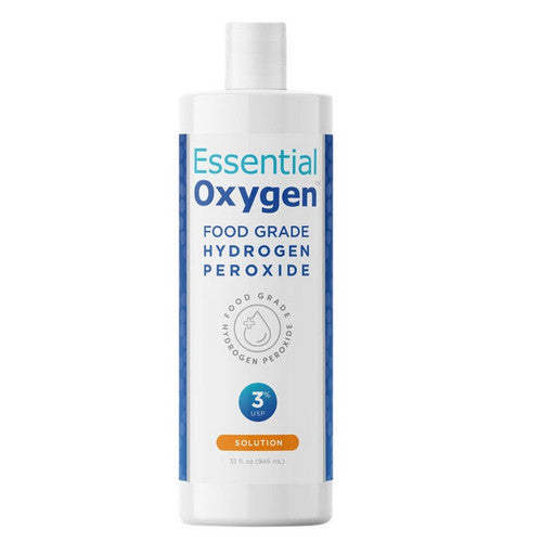 Food Grade Hydrogen Peroxide 3% USP 32 oz by Essential Oxygen