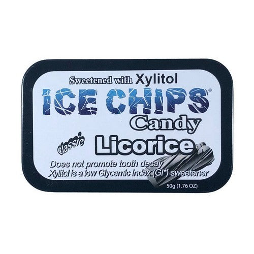 Hand Crafted Candy Tin Licorice 1.76 Oz by Ice Chips Candy
