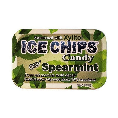 Hand Crafted Candy Tin Spearmint 1.76 Oz by Ice Chips Candy
