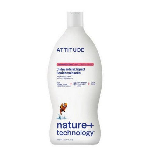 Dishwashing Liquid Pink Grapefruit 23.7 Oz by Attitude