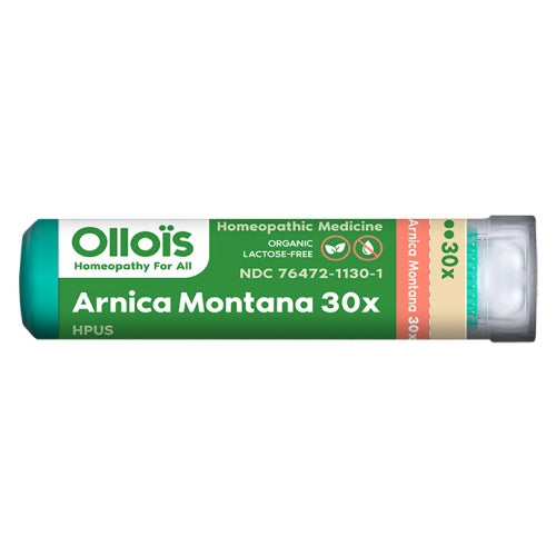 Arnica Montana 30x Organic Lactose Free Homeopathic Pellets 80 Count by Ollois