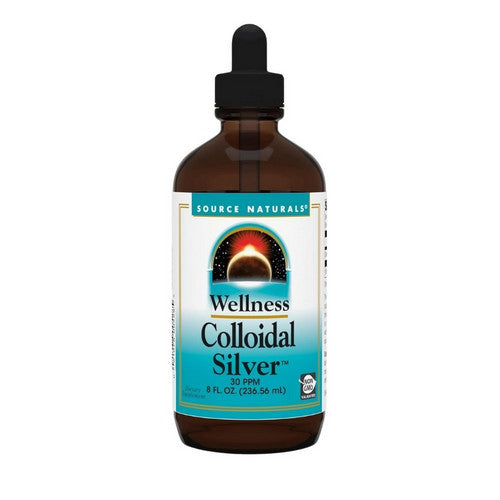 Wellness Colloidal Silver Liquid 8 Oz by Source Naturals