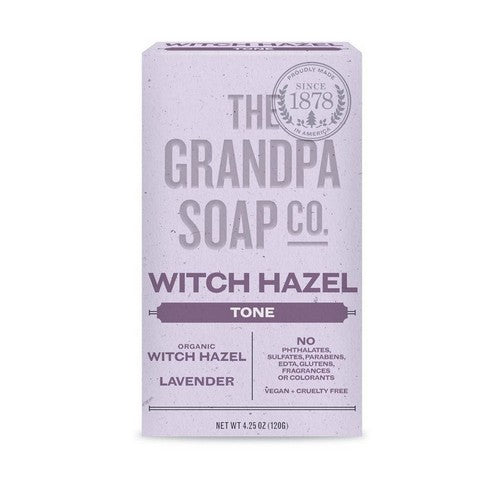Witch Hazel Lavender Tone Bar Soap 4.25 Oz by Grandpa's Brands Company