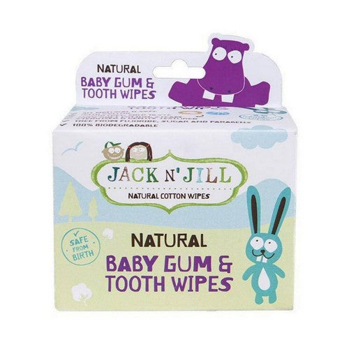Baby Gum And Tooth Wipes Natural Cotton Xylitol 25 Count by Jack N' Jill