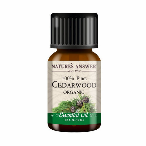 Pure Organic Essential Oil Cedarwood 0.5 Oz by Nature's Answer