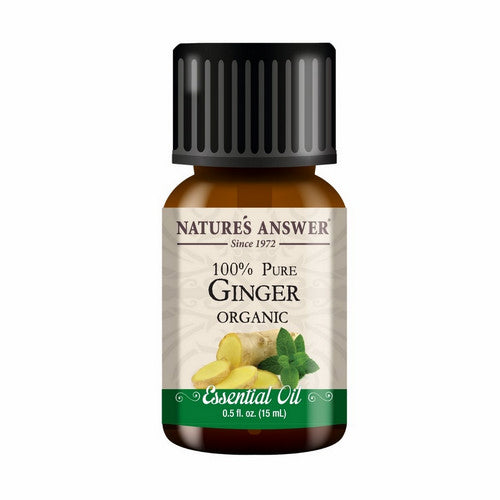 Pure Organic Essential Oil Ginger 0.5 Oz by Nature's Answer