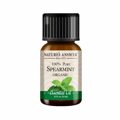 Pure Organic Essential Oil Spearmint 0.5 Oz by Nature's Answer