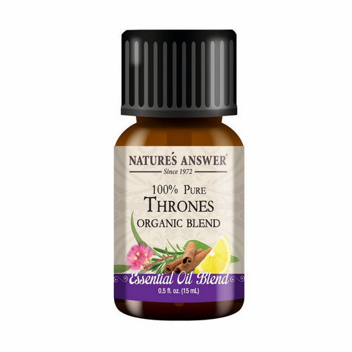 Pure Organic Essential Oil Blend Thrones 0.5 Oz by Nature's Answer