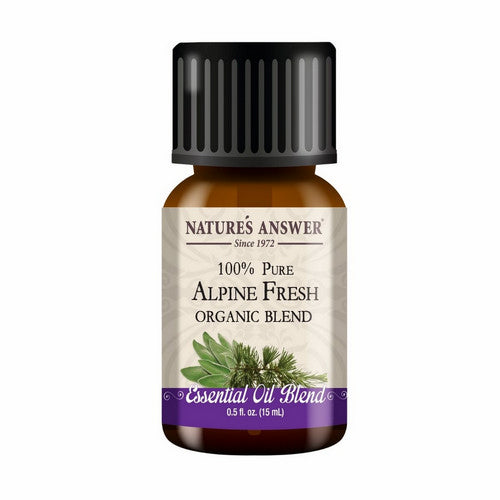 Pure Organic Essential Oil Blend Alpine Fresh 0.5 Oz by Nature's Answer