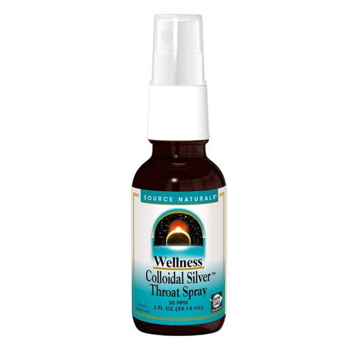 Wellness Colloidal Silver Throat Spray 2 Oz by Source Naturals