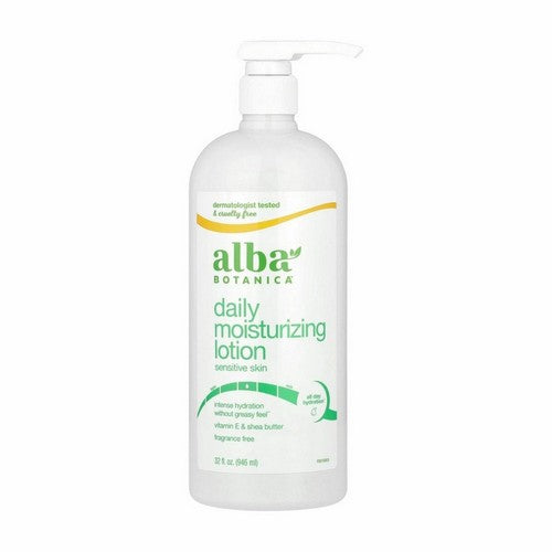 Daily Moisturizing Lotion Sensitive Skin Fragrance Free 32 Oz by Alba Botanica