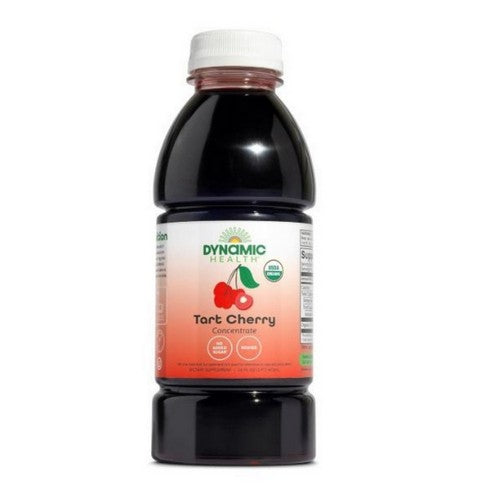 Tart Cherry Concentrate Certified Organic Plastic 16oz by Dynamic Health Laboratories