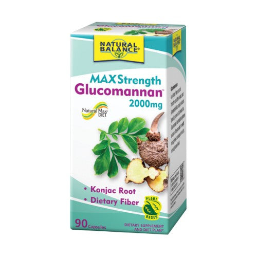 Max Strength Glucomannan 90 Count by Natural Balance