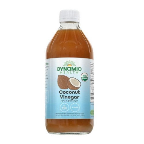 Organic Coconut Vinegar With Mother 16 Oz by Dynamic Health Laboratories
