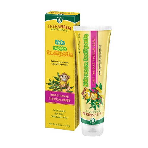 Kids Neem Toothpaste Tropical Blast Paste Tropical, 4.23 oz by TheraNeem Naturals