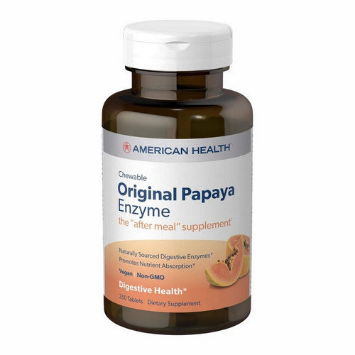 Original Chewable Papaya Enzyme 250 Tabs by American Health