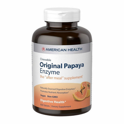Original Chewable Papaya Enzyme 600 Tabs by American Health