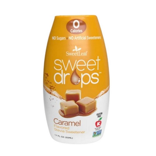 Sweet Drops Caramel Stevia Liquid Sweetener 1.7 Oz by Sweetleaf Stevia