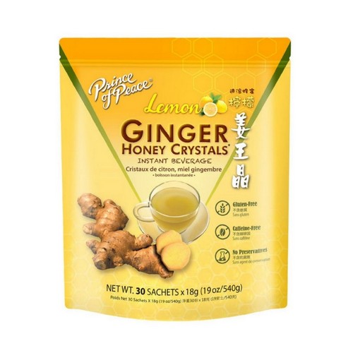 Ginger Honey Crystals With Lemon 30 Count by Prince Of Peace