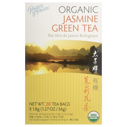 Organic Jasmine Green Tea 20 Count by Prince Of Peace