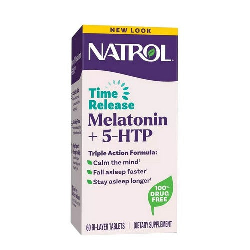 Melatonin Plus 5-HTP Time Release 60 Tabs by Natrol