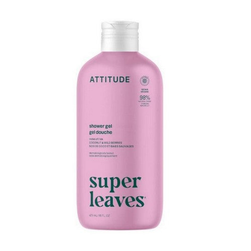 Natural Shower Gel Soothing 16 Oz by Attitude