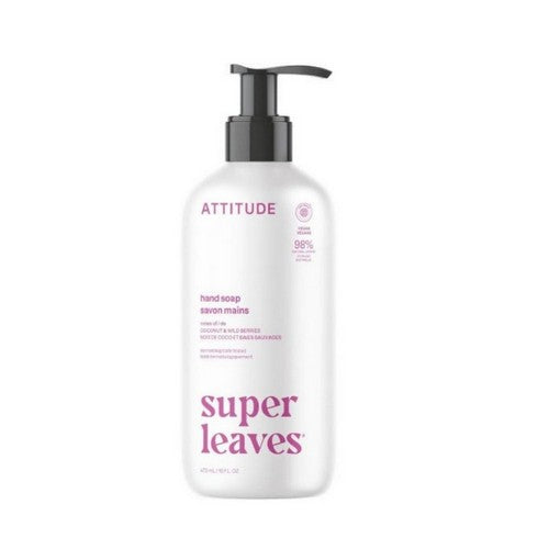 Super Leaves Hand Soap Orange Leaves White Tea Leaves & Quinoa 15.9 Oz by Attitude