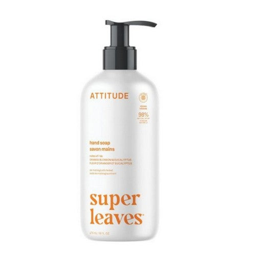 Super Leaves Hand Soap Orange Leaves 16 Oz by Attitude