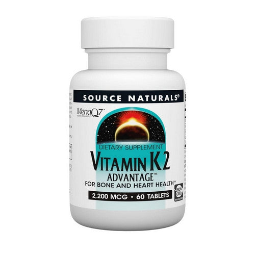 Vitamin K-2 Advantage 60 Tabs by Source Naturals