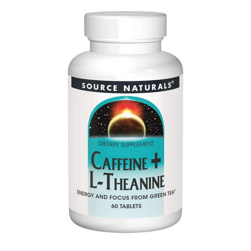 Caffeine+ L-Theanine 60 Tabs by Source Naturals