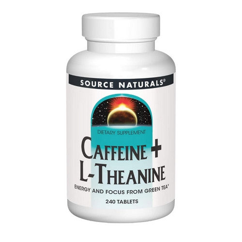 Caffeine+ L-Theanine 240 Tabs by Source Naturals