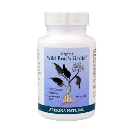 Organic Wild Bear's Garlic Capsules 90 Caps by Arizona Natural