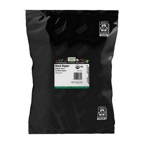 Organic Medium Grind Black Pepper 16 Oz by Frontier Coop