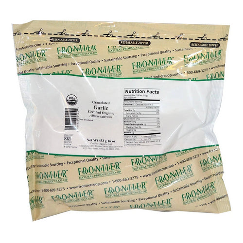 Organic Granulated Garlic 16 Oz by Frontier Coop