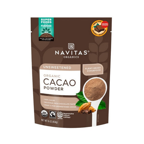 Organic Cacao Powder 16 Oz by Navitas Organics