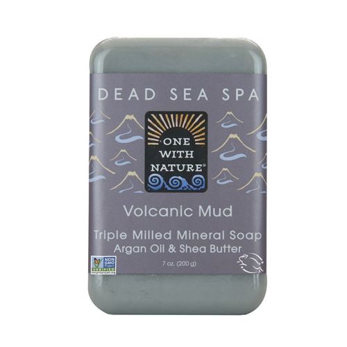 Triple Milled Mineral Soap Volcanic Mud 7 Oz by One with Nature