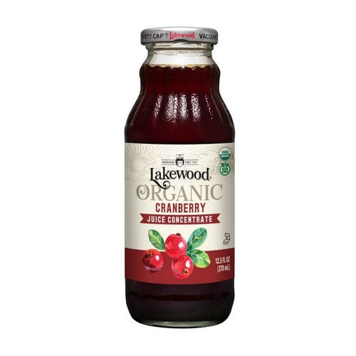 Organic Cranberry Concentrate Juice 12.5 Oz by Lakewood Organic