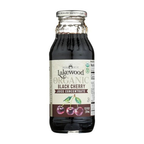 Organic Black Cherry Concentrate Juice 12.5 Oz by Lakewood Organic