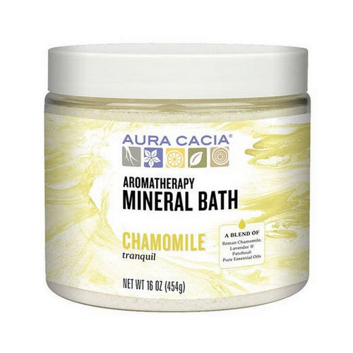 Mineral Bath Tranquil Chamomile, 16 Oz by Aura Cacia