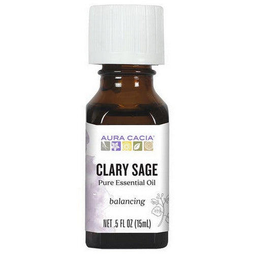 Essential Oil Clary Sage (salva sclarea) 0.5 Fl Oz by Aura Cacia