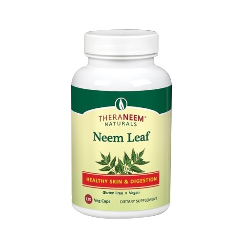 Neem Leaf Vegan Fragrance Free 120 Veg Caps by TheraNeem Naturals
