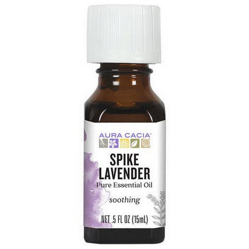 Essential Oil Lavender, Spike (lavandula latifolia) 0.5 Fl Oz by Aura Cacia