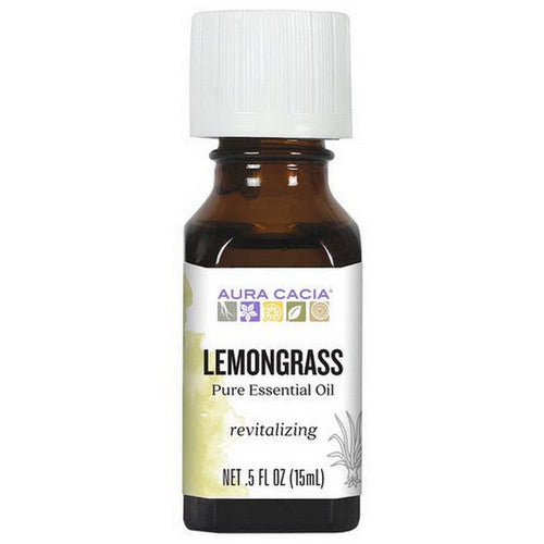 100% Pure Essential Oil Lemongrass 0.5 Oz by Aura Cacia