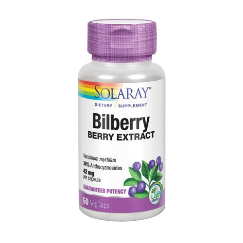 Bilberry Berry Extract 60 Veg Caps by Solaray