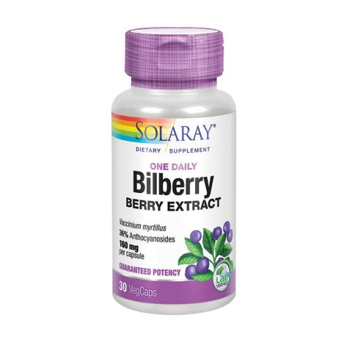 Bilberry Berry Extract 30 Caps by Solaray
