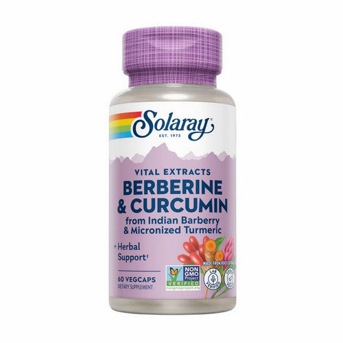 Berberine & Curcumin 60 Veg Caps by Solaray