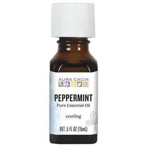 100% Pure Essential Oil Peppermint 0.5 Oz by Aura Cacia