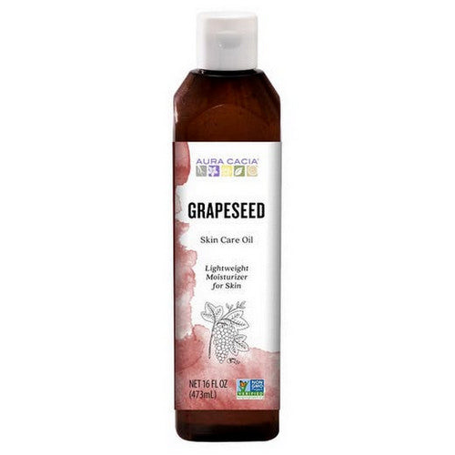 Grapeseed Pure Skin Care Oil WITH VITAMIN E, 16 OZ by Aura Cacia