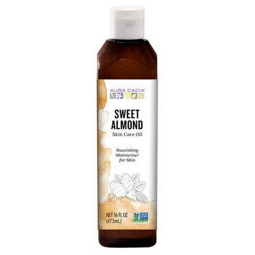 Pure Skin Care Oil Sweet Almond 16 Fl Oz by Aura Cacia