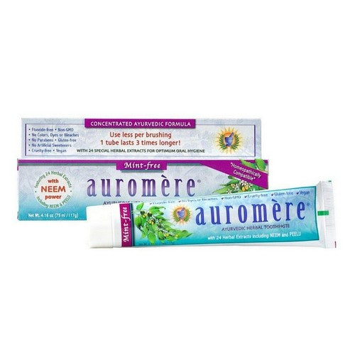 Ayurvedic Herbal Toothpaste Mint-Free 4.16 Fl Oz by Auromere